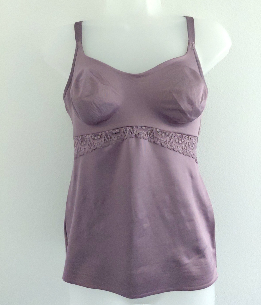 Ruby Ribbon Lace Cami Size 42 Lavender Shaping Tank Seamless Style 3024